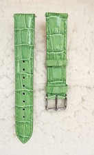 Genuine Leather Croco Emerald Green Watch Band,Strap,Interchangeable Men, Women