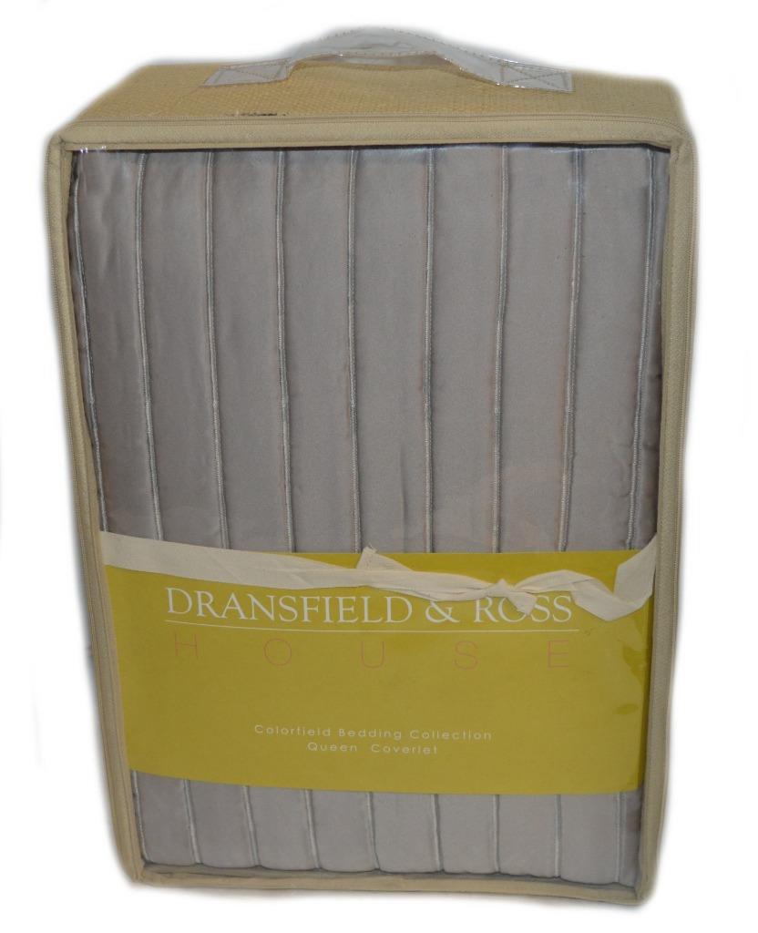 DRANSFIELD ROSS Colorfield Quilted QUEEN COVERLET NEW 1ST Neiman