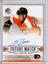 2014-15 SP Authentic Future Watch 299 Shayne Gostisbehere RC AUTO /999 RED WINGS