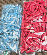 200pcs 22-18 / 16-14 / 6.35mm Female Insulated Quick Disconnect Wire Terminal