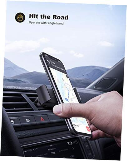 Car Vent Phone Mount - Air Vent Clip Holder, Universal Stand Hands Free Black