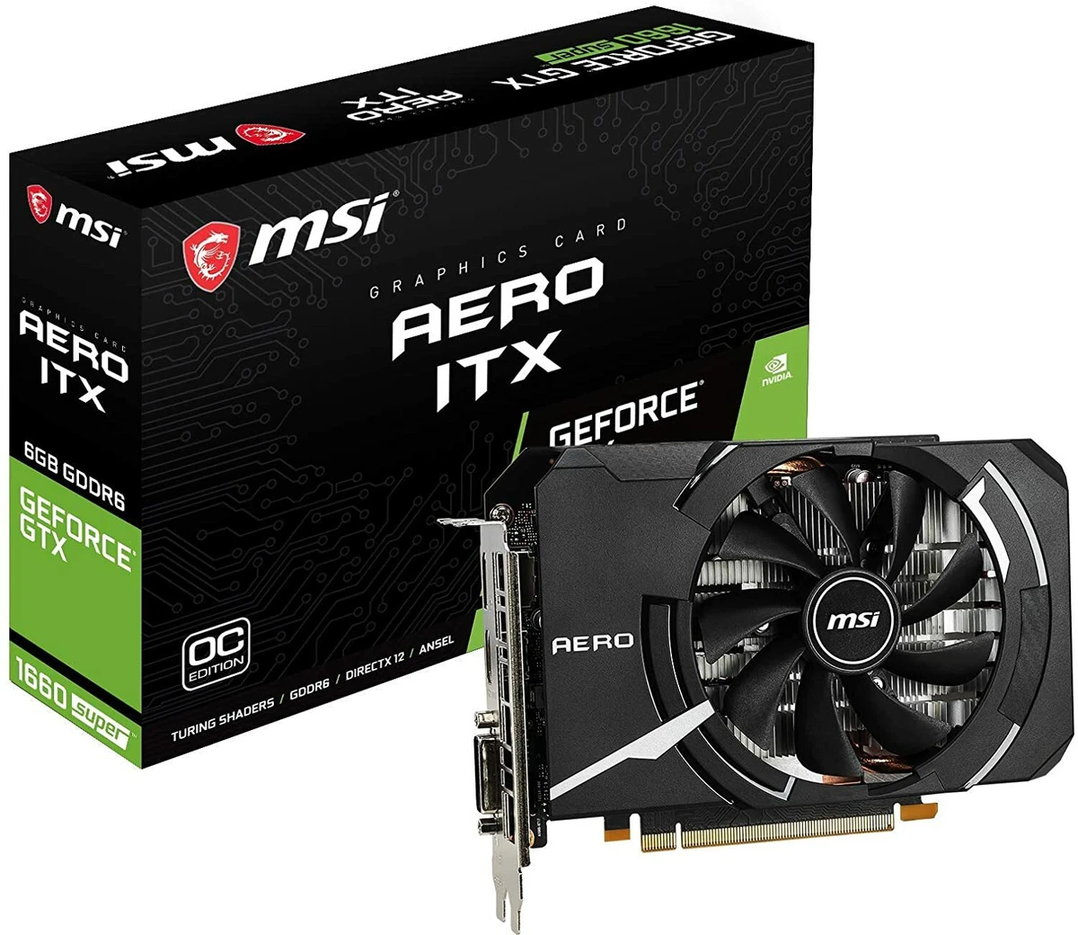 MSI GeForce GTX 1660 SUPER AERO ITX OC graphics board From Japan