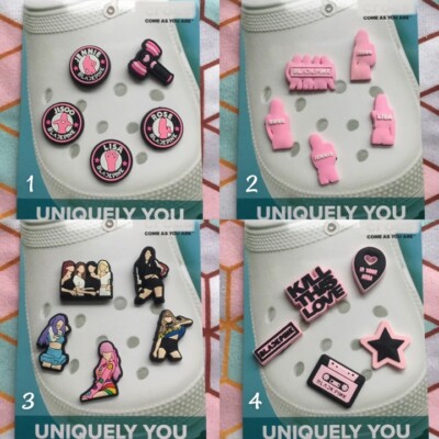 Handmade shoe charms 5 pack set Blackpink Lisa Jennie Jisoo Rose