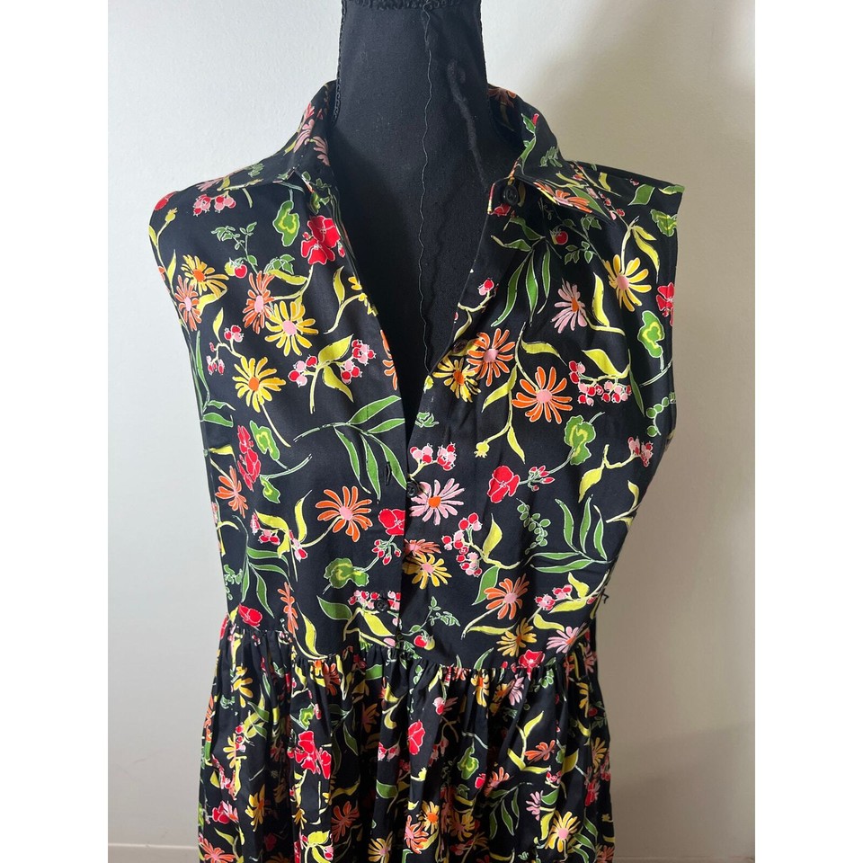 Kate Spade New York Floral Knee Length Dress Sz L eBay