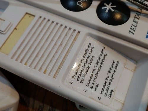 Williams Sound Teletalker Amplified phone Large Button HAC TEL 040 AC Adapter - Picture 11 of 12