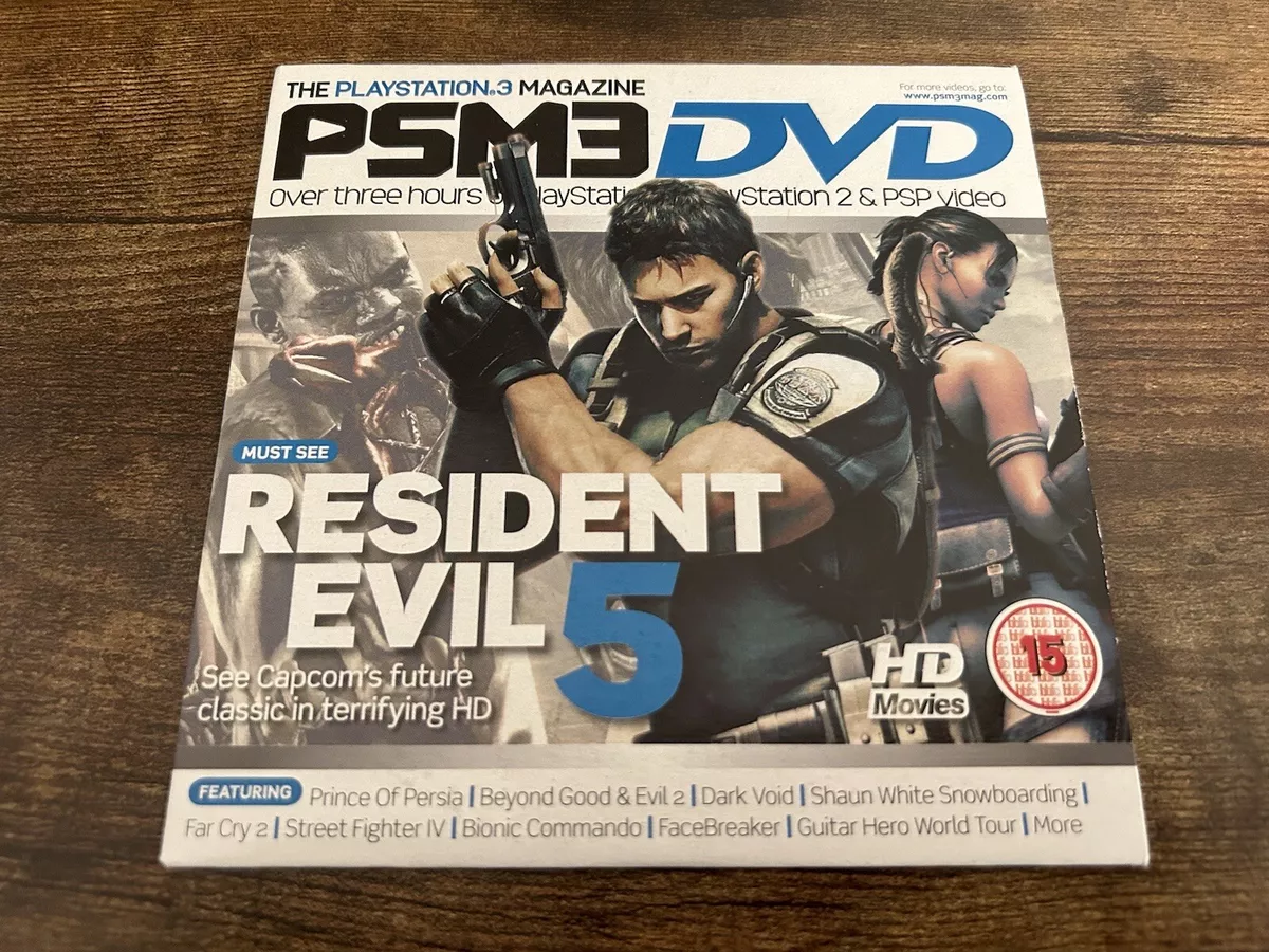 RARE RESIDENT EVIL 5 PS3 PLAYSTATION 3 PAL VERSION PROMO DVD COLLECTORS  DEMO