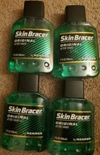 Skin Bracer By Mennen Original Aftershave 5oz Bottles Each Lot of 4 Pack