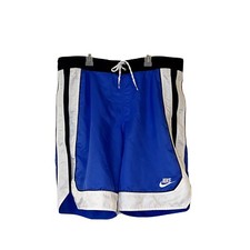 Vtg 90's Nike Men's Spell Out Blue Swim Trunks Shorts Size XL READ DESCRIPTION 