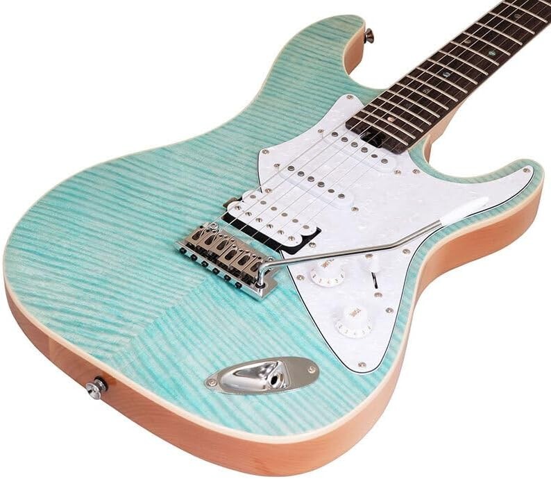 AriaProII アリアプロII 714-AE200 エレキギター ssh AriaProII 714-AE200 Opal Green Stratocaster Type SSH Electric