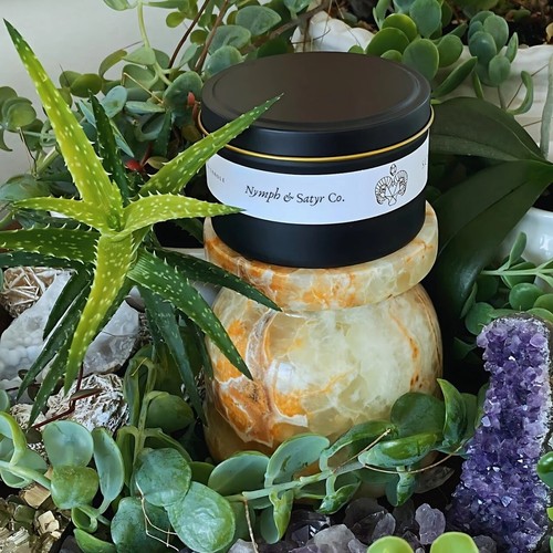 New Beginnings - Cypress and Moss Scented - 8oz Soy Crystal Candle - Picture 4 of 4