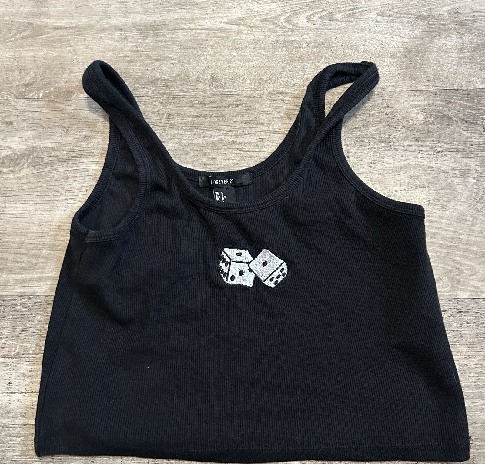 forever 21 black crop tank top