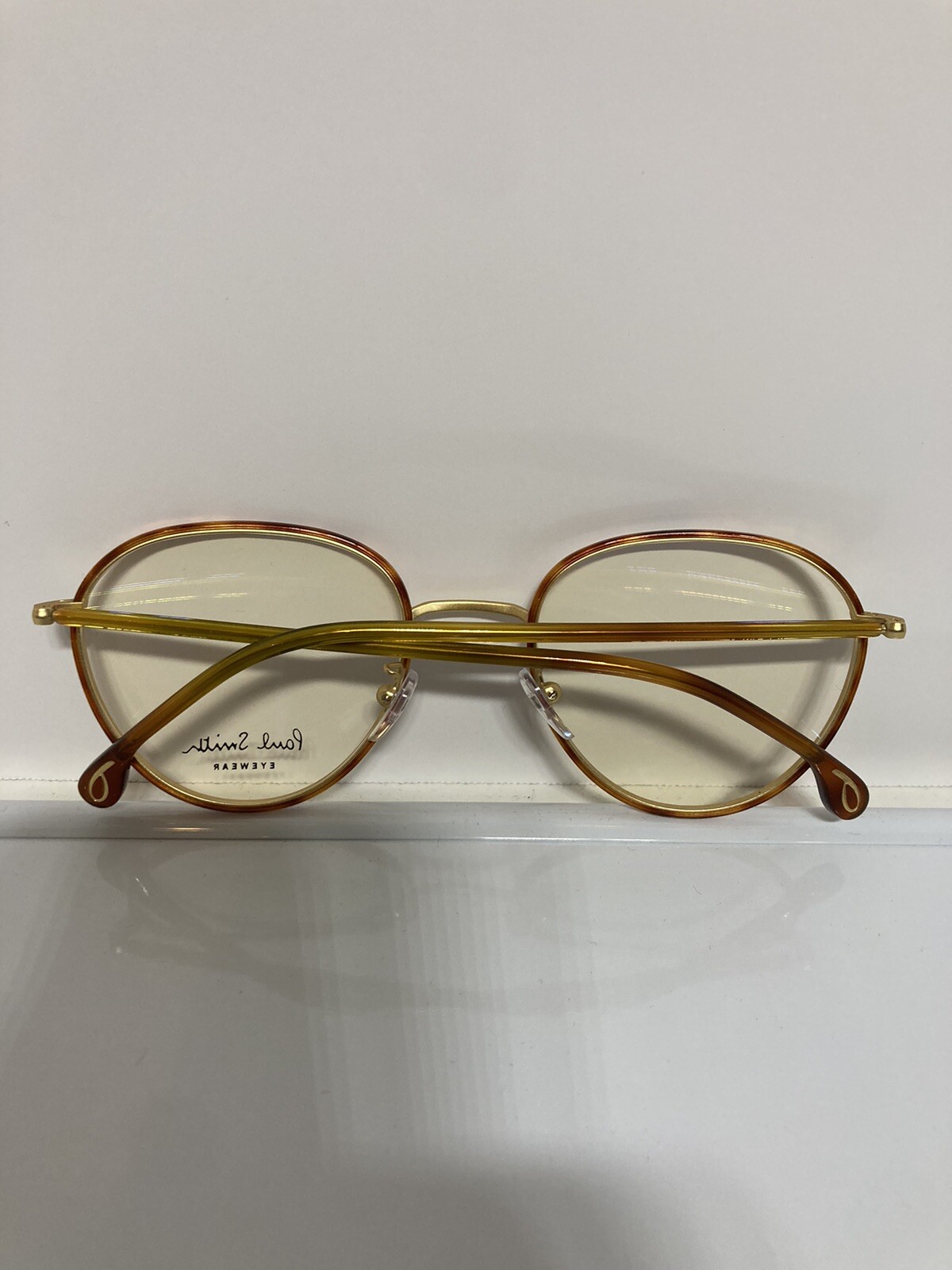 NIB Paul Smith Albon v2 yellow gold black metal eyeglasses 53mm