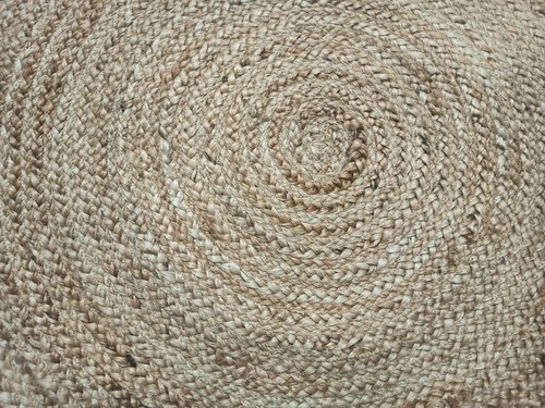 Indian Jute Rug Hand Woven Braided Rugs Boho Rugs for Living Room - Round Rugs - Picture 6 of 6