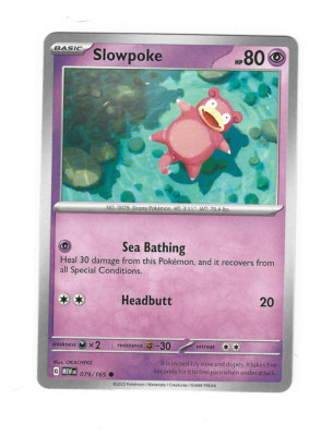 Slowpoke Pokemon TCG Card 079/165 | eBay