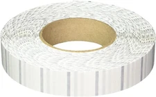 1" Clear Wafer Tab Seals - Roll of 5,000