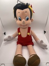Disney Mattel Pinocchio Doll Cloth Plush Large 18" Vintage 1992 Stuffed Boy Toy