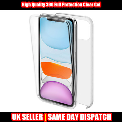 Hochwertiges 360 Vollschutz Gel Rückseite + Vorderseite für iPhone 6/78 + 11 Pro XS Max