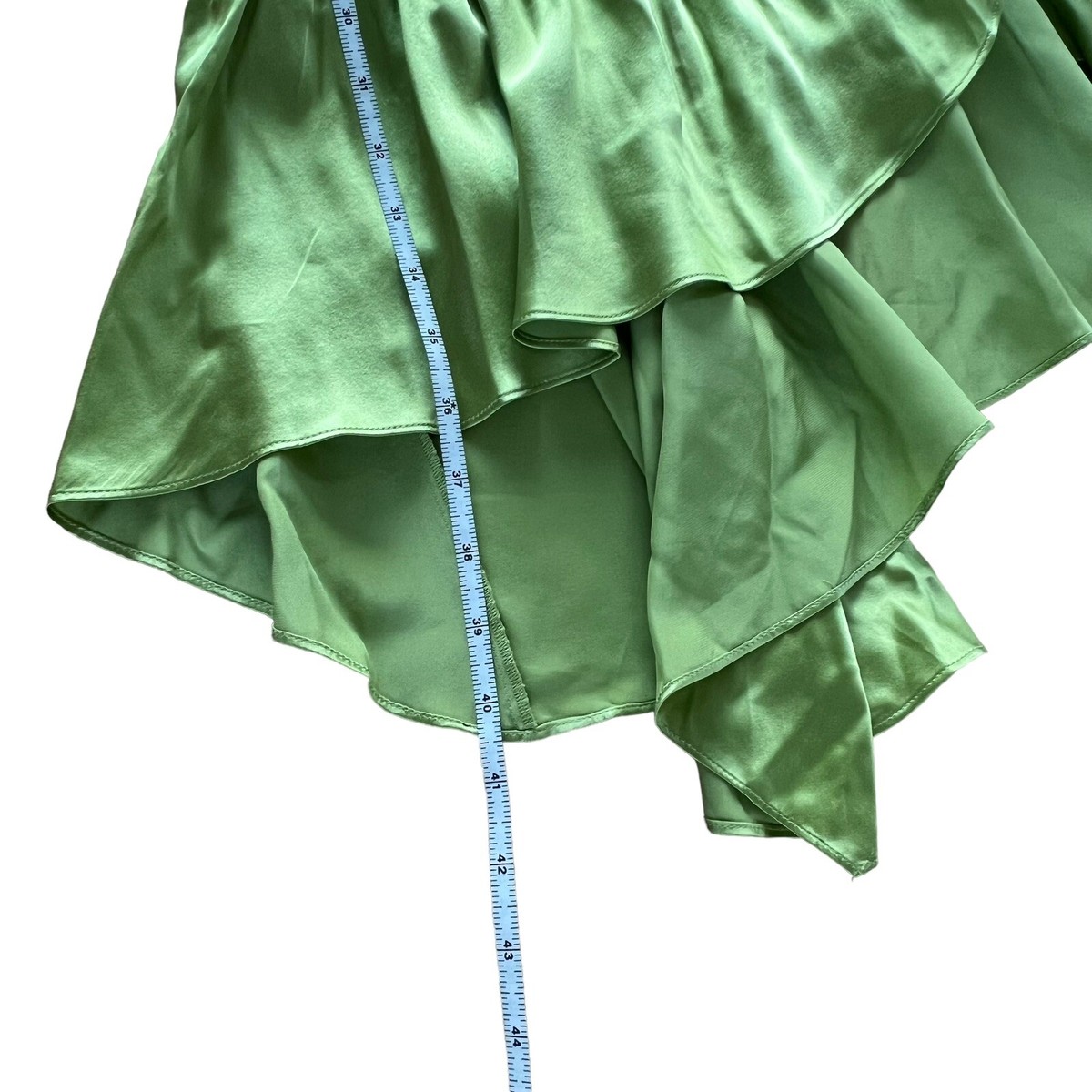 CINQ A SEPT Lime Green Silk Mini Ruffle Dress Size 0 | eBay