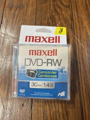 Maxell Camcorder Mini DVD-RW 4 Pack - Package Seal Broken-image