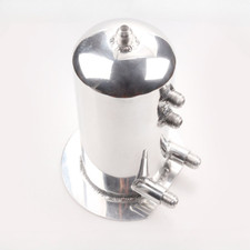 Polished 2.5l 0.66 Gallons Dome Alloy Fuel Surge Tank Fuel Pump An8 Fittings Polished 2.5l 0.66 Gallons Dome Alloy Fuel Surge Tank Fuel Pump An8 Fittings