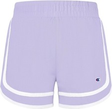 Champion Girl's Solid Varsity Woven Shorts Urban Lilac - Large 14