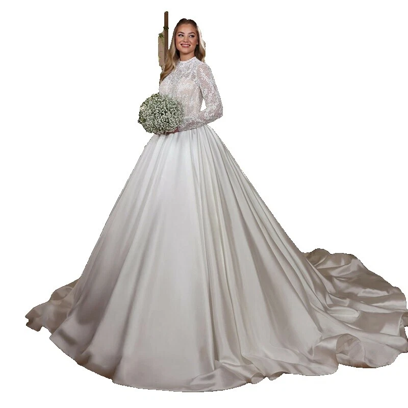 Beach Satin Wedding Dresses