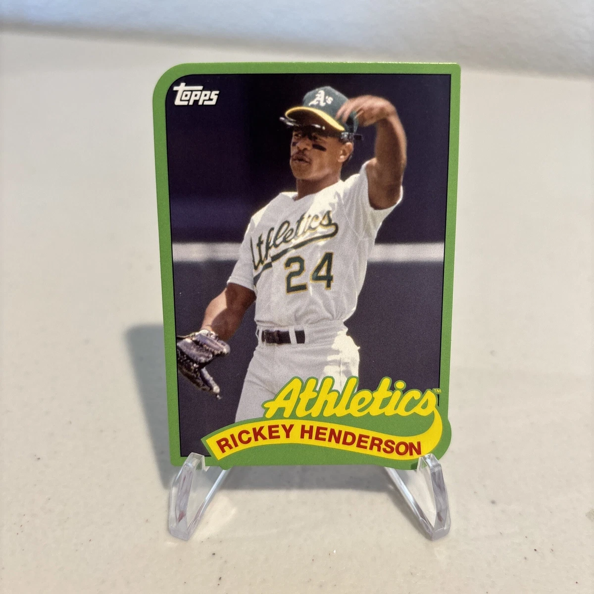 2014 Topps Rickey Henderson Auto & Jersey card MLB Oakland 