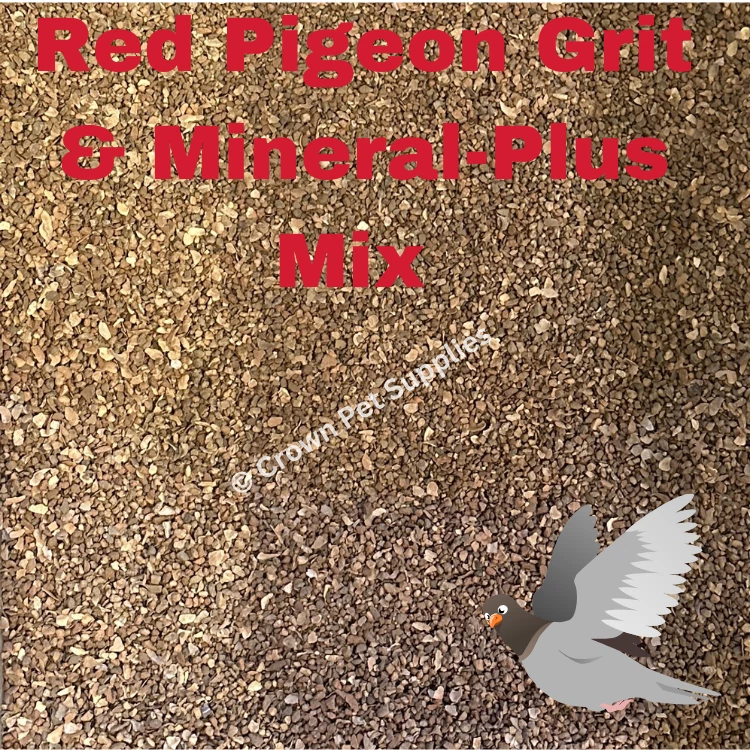 CROWN PET SUPPLIES Bird Pigeon Grit Red Stone Minerals Digest Elements Feed Pigeons Food