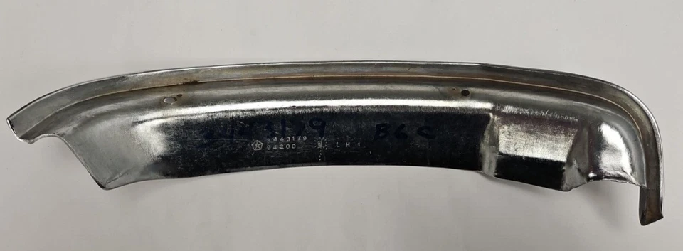 Dodge Coronet 1971-1973 guardabarros delantero izquierdo borde delantero moldura cromada 3443179 nuevo de lote Foto 3 de 4