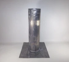 4" Lead Pipe Roof Flashing 12" x 12" base, 18" Stack Height, 2.5# Multi-Pitch