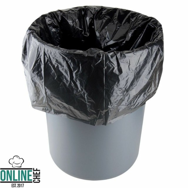 Black Drum Liner Trash Garbage Bags 100/Case Star Seal 60 Gal Thick (1.