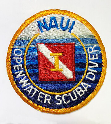 Vintage NAUI Open Water/Specialty SCUBA Diver PATCH 1990s