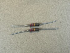 2 NOS 22k ohm 1 watt 1W Carbon Comp Resistors...