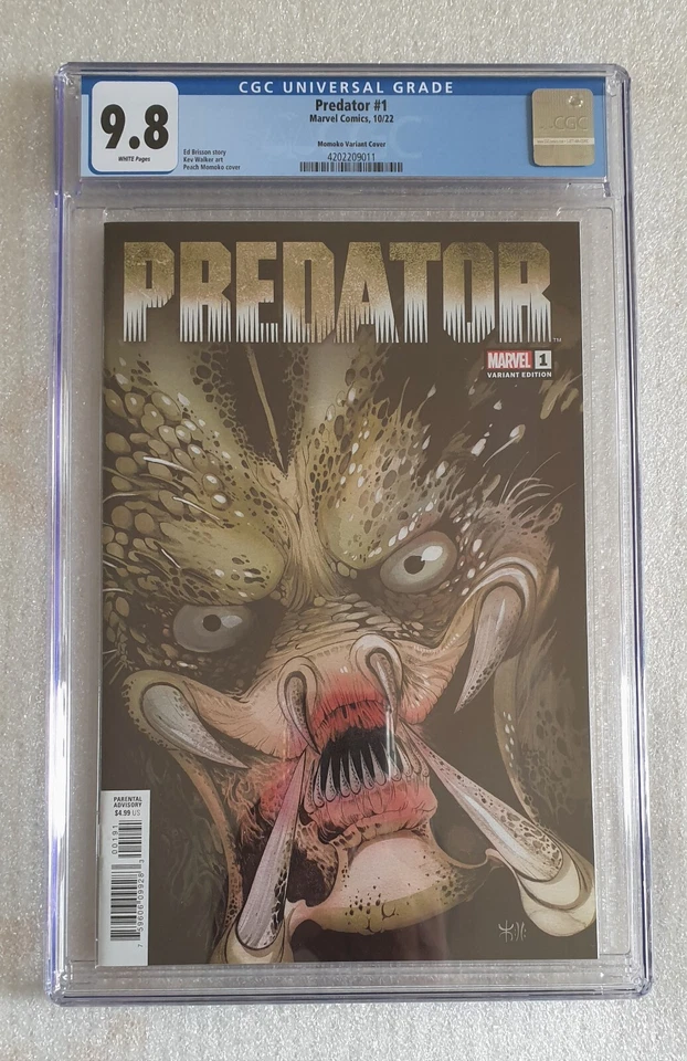 PREDATOR #1 (2022) CGC 9.8 PEACH MOMOKO VARIANT COVER 1st PRINT - MARVEL COMICS