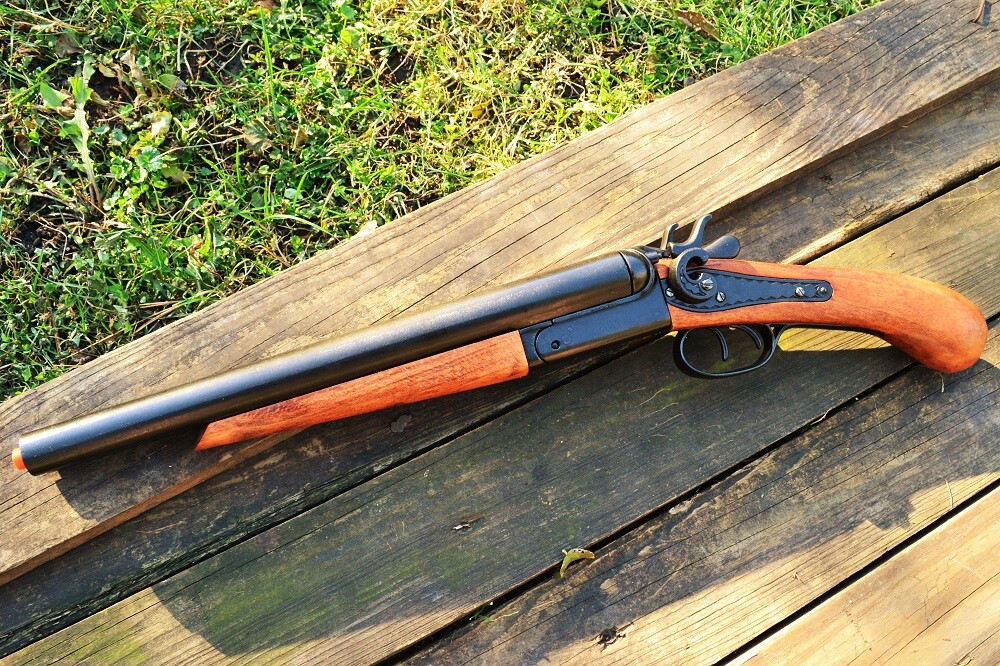 1881 Pistol Grip Double Barrel Coach Shotgun - Non-Firing Denix