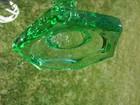 1920’s WESTMORELAND GREEN DEPRESSION GLASS WHALE OIL LAMP CONVERTED TO ELECTRIC — photo 7