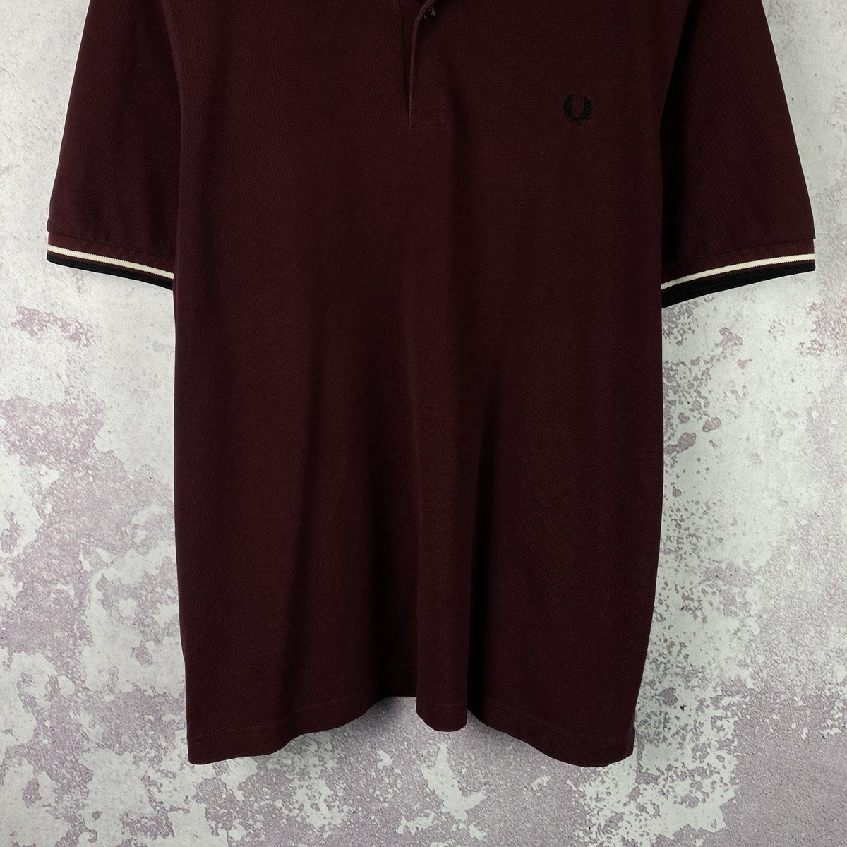 Vintage Fred Perry Polo Shirt Men's Luxury Tee Classic Size