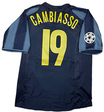 maglia calcio Inter vintage CAMBIASSO Pirelli 2005 2006 UEFA jersey shirt M
