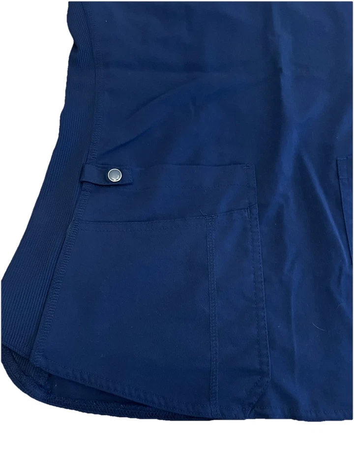 Conjunto Médico Med Couture TOUCH Azul Marino Para Mujer Cuello en V Top S - Pantalón SP Joggers Usado en Excelente Condición Foto 3 de 4