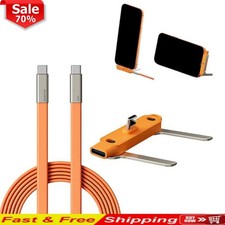 240WSuper Fast Charging 360° Rotating Invisible Stand Detachable Charging Cabl e