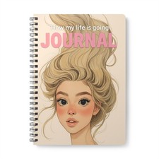 Journal Notebook, How my life is going A5 Softcover Wirobound, Lined Notebook