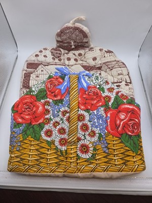 Vtg Frances Worters Quilted Tea Cozy Cosy English Cottage Taylor NG Britain