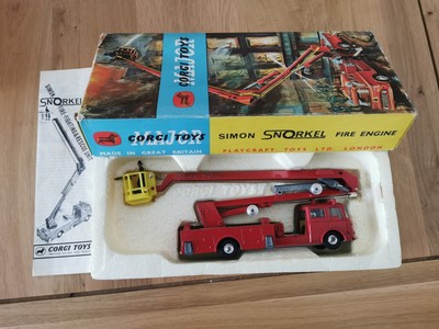 Corgi Toys Major Simon Snorkel Fire Engine 1127 OVP und Anleitung
