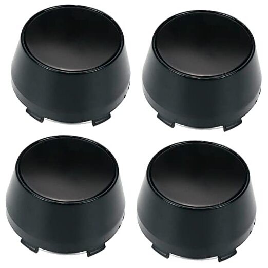  Wheel Center Caps,60mm Wheel Rim Hub Center Covers Center Caps Black