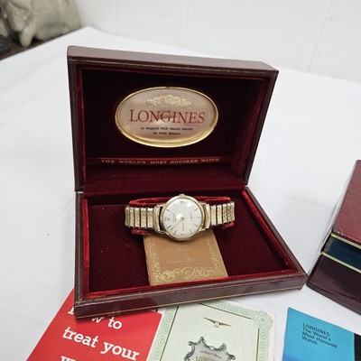 Men's Longines Swiss Dress Slim Watch Vintage 10k Gold Filled 370 Manual Wind