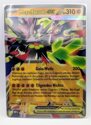 MEP 071 Mega-Zygarde Ex Promo Oversize Jumbo Card Deutsch Near Mint Pokemon TCG