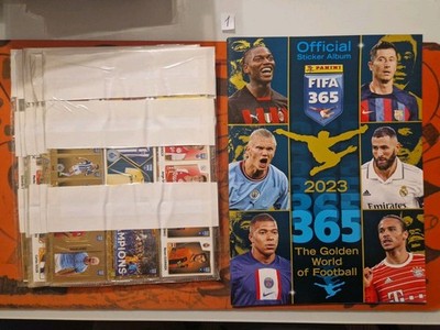 2023 Panini FIFA 365 Sticker Collection COMPLETE SET+EMPTY ALBUM 496 Stickers