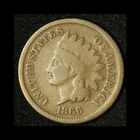 1866 1C Indian Head Cent - Free Shipping USA