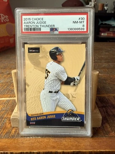 2015 Choice Trenton Thunder Aaron Judge #30 (RC) Rookie Yankees MVP Low Pop PSA8