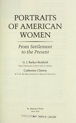 Portraits of American Women Hardcover Benfield G. Barker